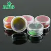 Recipiente de plástico colorido de 5 ml de alta calidad, inserte cera saludable, pequeños recipientes transparentes con tapa, tarros de silicona, contenedor de cera para dab, aceite de paja para dab