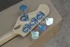 Fábrica de china personalizada de calidad superior nueva azul de la vendimia 4 cuerdas con 9V batería activa Pickup bajo eléctrico guitarra envío gratis 51zxc