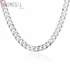 10mm 20 "24" Zware Cubaanse Curb Chain Heren Ketting Mode Mannen Sieraden Zilver 925 Mens Braziliaanse Kettingen Kettingen