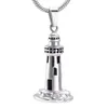 LkJ10012 les cendres de crémation du phare se sont transformées en bijoux en acier inoxydable pour hommes, pendentif d'urne commémorative pour Dad225q