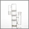 Glass Ash Catcher smoking Three Honeycombs Perc 14.5/18.8mm triple HC Bong Precooler Various Colors Factory Direct Sale