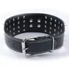 New Style 3 inch Wide 11 Colors Spiked Studded PU Leather Large Dog Collars For Pit bull290x