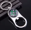Partihandel - Kreativ personlig kompassflaskaöppnare Keychain Key Ring Alloy Keychain Valentines Gift Wedding Favor Tillbehör