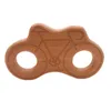 목재 Teething 장난감 아기 Teether 나무 휴대 전화 자전거 동물 Teethers 너도밤 나무 목재 진정제 펜던트 DIY Wooden Accessory