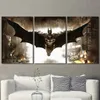 Pouce Batman peinture toile peinture cadre imprimer des images pour salon décor à la maison 3 panneau abstrait mur Art peinture à l'huile affiche