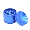 New type metal smoke grinder diameter 50mm pure color smoke grinder, smoke cutter aluminum material metal grinder