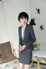 Formale weibliche Frauen-Rock-Anzüge mit Jacken und Rock für Frauen, Business-Arbeitskleidung, weibliche Büro-Uniform-Designs, Blazer-Sets