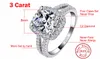 Fine Jewelry Real 925 Sterling Silver Ring for Women Cushion Cut Engagement Wedding Ring Jewelry N60237q