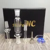 Micro NC 10mm Nector Collector Mini Small Nector Collectors Kit med Titan Nail Glass Tips Dabber Reclaim Straw Box NC01-10