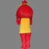 2018 Vendita di fabbrica di sconto Cute Red Wallet Mascot Pocketbook Purse Costume Fancy Birthday Party Dress Costumi di carnevale di Halloween