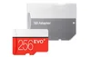 paquete mixto EVO, con más de 64 GB 128 GB + C10 TF tarjeta de memoria flash Clase 10 Adaptador SD libre al por menor del paquete de ampolla Epacket envío de DHL