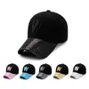 6Colors w lysande bokstäver baseball cap man mössa kvinnor monterad hatt sol hatt grossist lyxig designer höst / vinter dhl / fedex gratis skepp