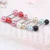 Tongue Bar T21 Mix 6 Färg 100 st mycket kroppsmycken Piercing Pearl Tongue Bar Tongue Ring212f