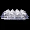 12 Holes 193*147*63mm Eggs Container Plastic Clear Egg Packing Storage Boxes Wholesale Fedex DHL Free Shipping Wholesale