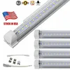 LED Utility Shop Light 8ft 6ft 5ft 4ft V -formad kylare Dörrljus Kall Vita T8 LED -rör för Warehouse Garage Basement Workshop