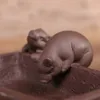 Творческий DIY фиолетовый песок чай домашнее животное свинья меблировки статей украшения дома Кунг-Фу чай аксессуары продвижение