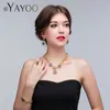 Dubai Bridal Jewelry Sets Imitation Crystal Gold Color Wedding Jewelry Sets Necklaces and Earrings Womens Jewellery40224288129882