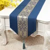 Extra Long European Modern Silk Fabric Table Runner Lace Patchwork Wedding Christmas Party Decoration Damask Table Cloth Rectangle 300x33 cm