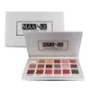 Nova Maquiagem Marca MAANGE 18 Cores Paleta de Sombra de Ouro Rosa / Prata Fosco Glitter Matallic Eye Shadow Paleta de Pó DHL grátis