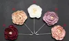 ローズコサージグリームブローチピンマン結婚式の花Boutonniere Prom Tuxedoパーティーアクセサリー装飾EI-072選択のためのマルチカラー