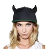 2017 Fashion Novelty Bones Gorras Snapbacks Hats Little Devil Horns Ears Hip Hop Baseball Hats Kvinnliga män Kvinnor Cap Funny6317279