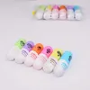 Mini 6 pcs Capsules highlighter Vitamin pill highlight marker color pens Stationery Office School supplies marcadores caneta