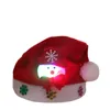 Kind LED Kerstverlichting Hoed Santa Claus Rendier Sneeuwman Xmas Geschenken Cap Nacht Lamp Verlichtingsdecoratie