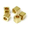 DoreenBeads высокое качество медные бусины куб светло-золотой около 2 мм х 2 мм, отверстие: около 0,5 мм, 50 шт. новый