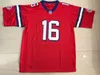 Stitched Shane Falco # 16 The Replacements Movie American Jersey Keanu Reeves Mens Red S-3XL Viva Villa Spedizione gratuita