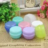 5g 30g Mushroom Shape Box PP Cosmetic Empty Bottle Candy Color Face Cream Sample Jar With Clear Liner LX1148