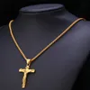 Belle collane per gioielli da uomo e donne Gesù Acciaio inossidabile Cross Keel Catena di alta qualità ornamenti cristiani all'ingrosso