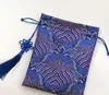 Chinese knoop Kwastje Extra Grote Zijdebrokaat Tas Koord Ambachtelijke Zakken Cadeauzakjes Suède voering Sieraden Opbergtas 20x25cm249e