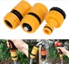 Hot Patio Lawn 3Pcs Fast Coupling Adapter Drip Tape Irrigation Hose Connector With 1/2" 3/4"barbed Garden Water Connector Irrigation Tool