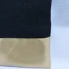 1PC 7X10in 12oz blank natural black canvas gold PU patchwork makeup bag with gold zip matching color lining 12oz thick canvas cosm215h