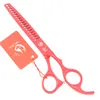 7,0 "Meisha Professional Haustiere Schere für Groomer Fischknochen Effilier Clippers JP440C Hunde Pflege Schneidescheren Haarschneider Kits HB0144