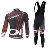 ORBEA Team Hommes Maillot de cyclisme Ensemble Printemps / Automne Chemise à manches longues Pantalons à bretelles Kits VTT Tenues de vélo Uniforme de vélo de course Costume de sport de plein air Ropa Ciclismo Y23022402