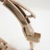 Новый стиль 44 мм Человек Смотреть глубокие керамические рамки Эвероза Черно-моря Сапфир Высококачественный сталь сталь скольжения CLASP Автоматические ограниченные мужские часы