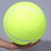 24cm dev tenis topu için evcil hayvan oyuncak büyük şişme top imza mega jumbo evcil oyuncak top malzemeleri açık kriket2403