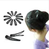 24 sztuk / partia Black Hairpins Fryzjerstwo Klipy Włosów Metal Hair Cink Clip Snap Hair Pins Akcesoria do nakrycia głowy dla kobiet Girls