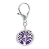 Hund / Cat Paw Keychain Essential Oil Aroma Diffuser Parfym Locket med hummerlås Keychain Keyring med 5 st Free Pads KA61-KA70