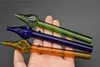 Hochwertige farbige Glas-Dabs-Pfeife, 15 cm, Glas-Ölbrenner, Wasserpfeifen, Glas-Ölbrenner, Bubbler