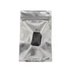 9 * 16cm (3.54''x6.3 '') Alüminyum Folyo Temizle Ön Açılıp kapanabilir Plastik Fermuar Kılıfı Perakende Zip Kilit Paketi Çanta Posta kilit Mylar Gıda Torbası Paketi