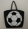 Blanks Cotton Canvas Softball Tote Bags Baseball Handbag Football Soccer Ball Bag With Hasps Closure Sports Package 17ht Zkk5921624