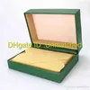 Luxury Watch Gift Box Оригинальные женщины смотрят деревянные коробки Men Men Bristech Green Box Card Карта 116610 116660 1167103298