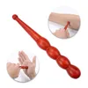 Set completo professionale 4 pezzi Strumento per riflessologia Massaggio tradizionale tailandese Mano Piede Viso Corpo Massaggiatore per punti di agopuntura Legno rosso naturale2938376