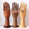 Fashion Differnet Colors Mannequin Hand Manikin For Display Phone, Articulated Vintage Wooden Hand Mannequin