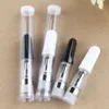 Flat White Black Ceramic Tips Thick Oil Cartridge Wickless Ceramic Atomizer eCig Vape Pen .5ml 1ml TH205 Disposable Empty Vaporizer Tank