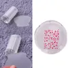 Tampon en Silicone Transparent, gelée transparente, ensemble de grattoir, tampon d'estampage pour vernis à ongles, outil de transfert d'impression, modèle de manucure