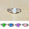 opal heart rings