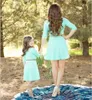 Mommy And Me Dress Family Matching Clothes Mother And Daughter Dresses Family Look Half Sleeve Floral Printing Tutu Dresses Outfit8955390